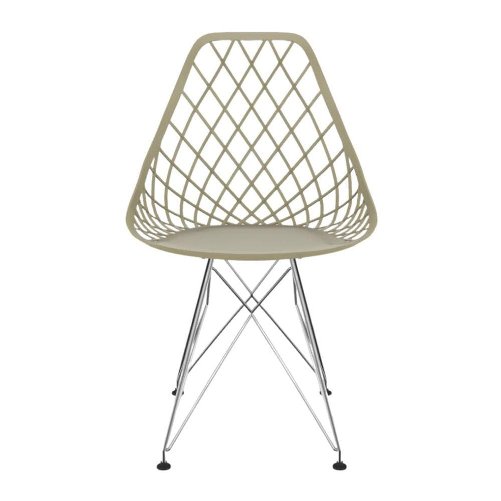 Cadeira para Sala de Jantar Kayla Eiffel  Cinza