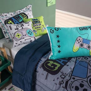 Edredom Cobre Leito Solteiro Roupa de Cama Game 05 PÇ