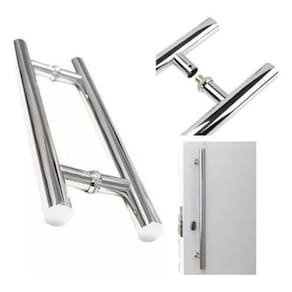 Puxador Tubular Inox Polido Porta Piv/Alum/Vid/Mad 60Cm 32Mm