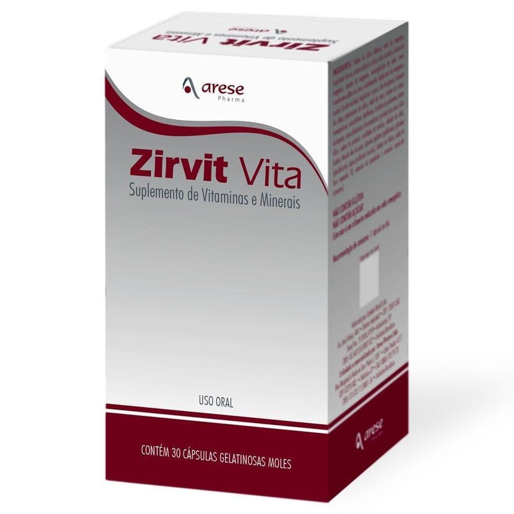 Suplemento De Vitaminas E Minerais Zirvit Vita - 30 Capsulas