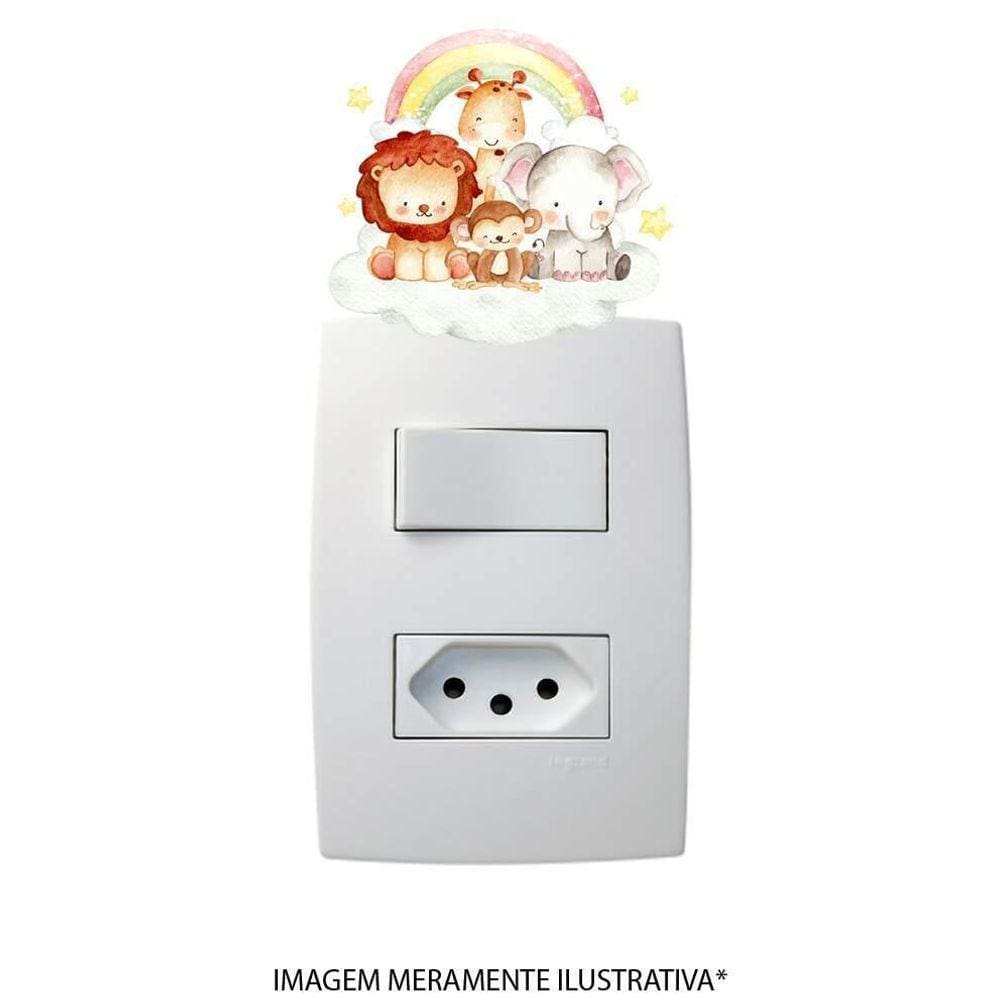 Adesivo De Interruptor Safari - Arco Iris