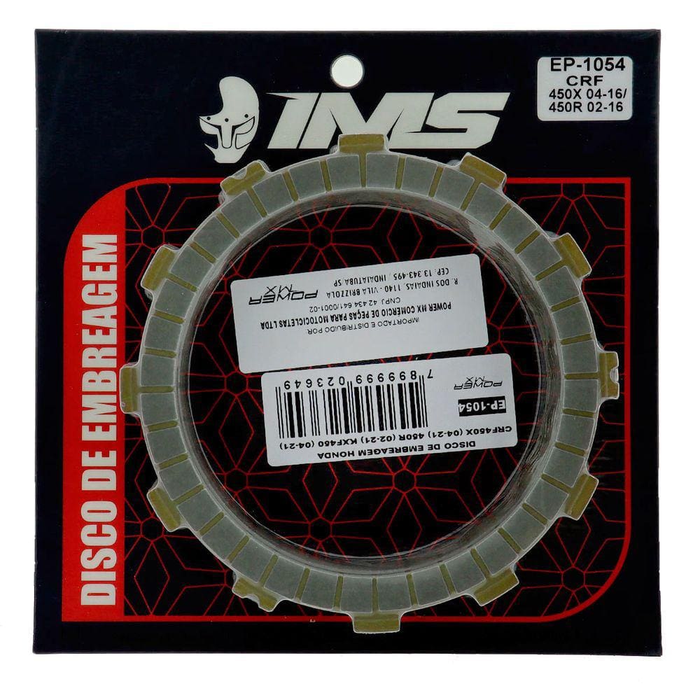 Kit Ims 8 Discos Embreagem Power Mx Crf 450r/x Kxf 450