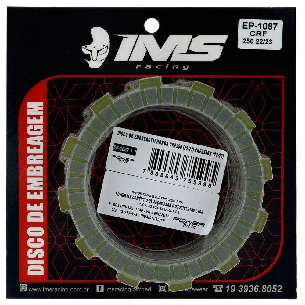 Kit Ims 8 Discos Embreagem Power Mx Crf 250r/250rx 2022 Em Diante