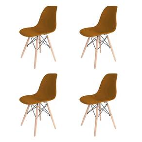 Cadeira para Sala de Jantar Eames Pp Dsw Tangerina