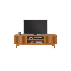 Rack Para Tv 70 Polegadas Ripado 2 Portas Trunfo Cinamomo