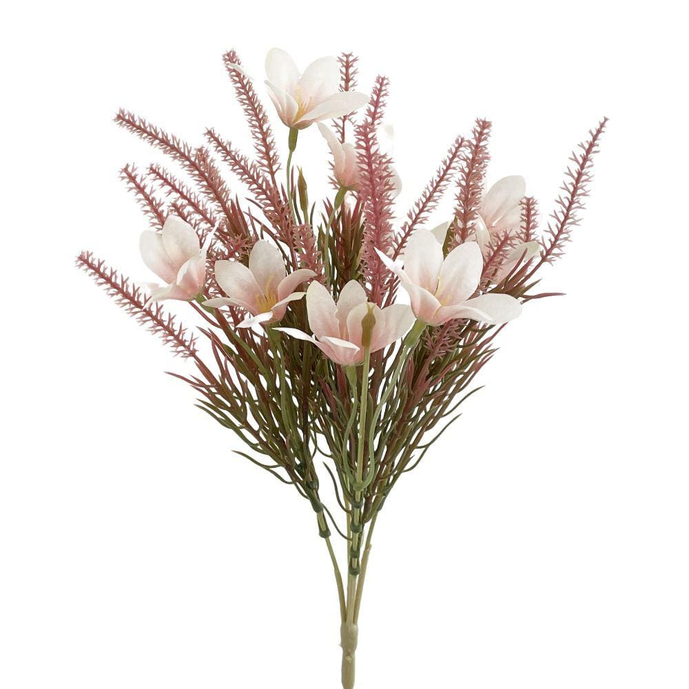 Buquê Artificial Lírio Silvestre X5 Decorativo