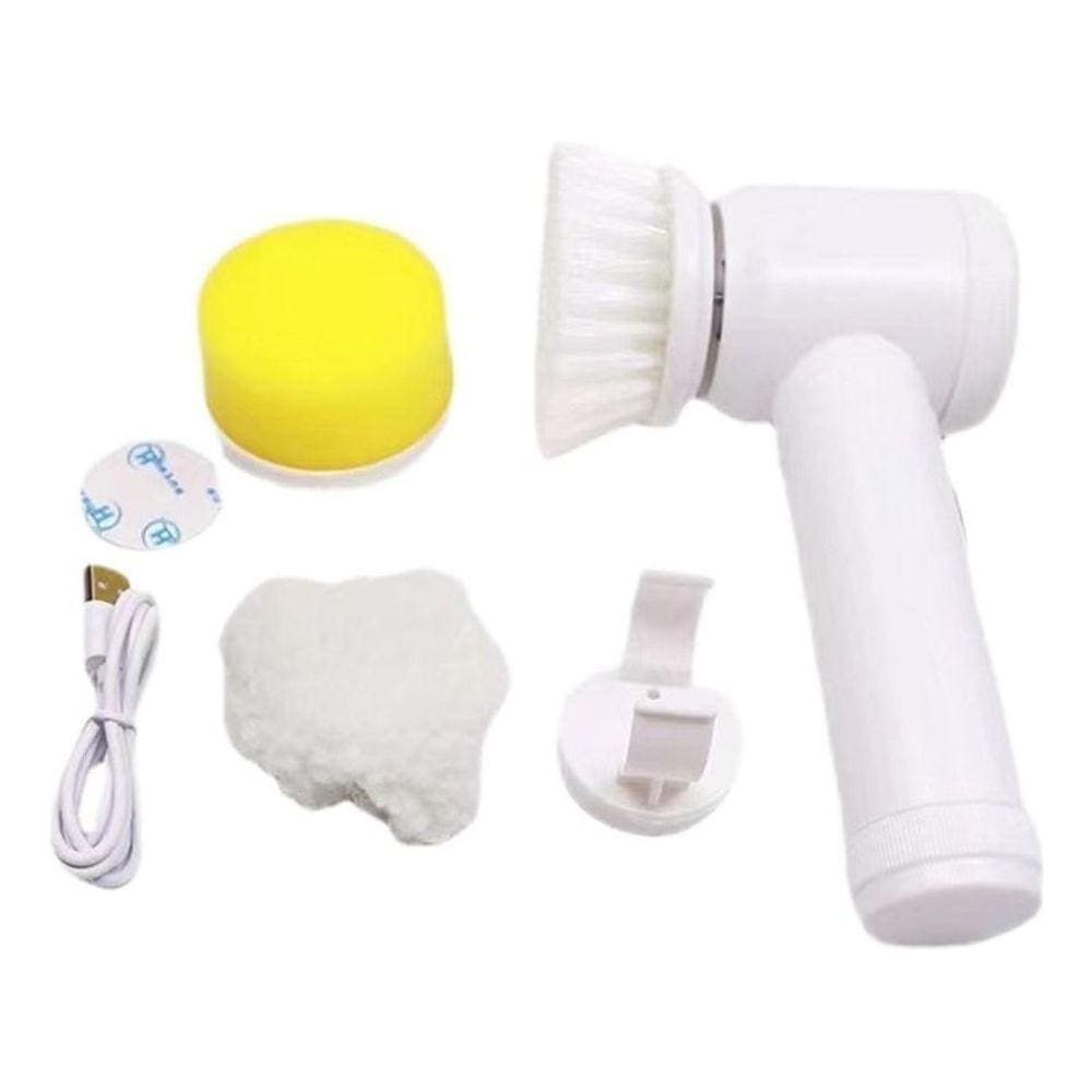 Escova Elétrica Giratória 5 Em 1 Recarregável