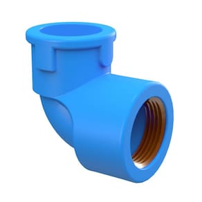Joelho Azul 90 Graus Soldavel com Bucha de Latao 20MM X 1/2