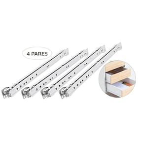 Kit 4 Pares Corrediça Simples De Roldana 50Cm Tts 082 15Kg