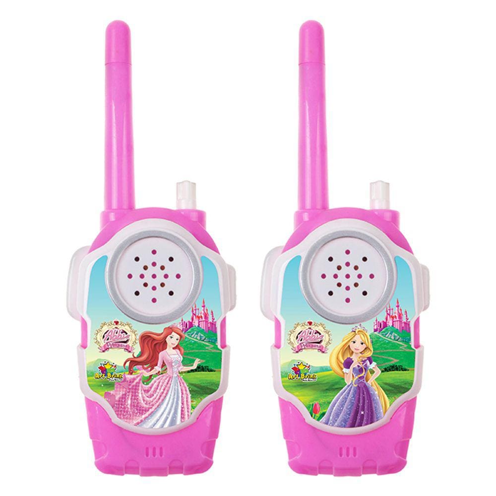 Walkie Talkie Infantil Rádio Comunicador Brinquedo Princesas