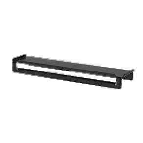 Toalheiro Com Prateleira 50Cm Future Ispirazione Preto