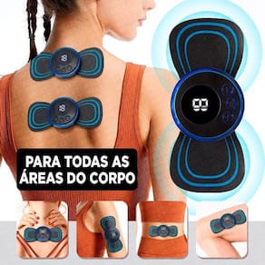 Mini Massageador Eletroterapia Cervical Perna Lombar Abdomem