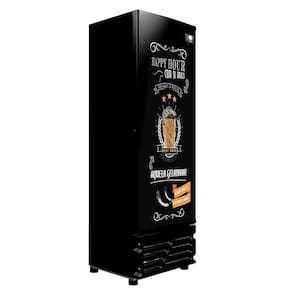 Cervejeira Ccv-355 Preto 471 Litros Porta Cega Adesivada Happy Hour 220V - Imbera
