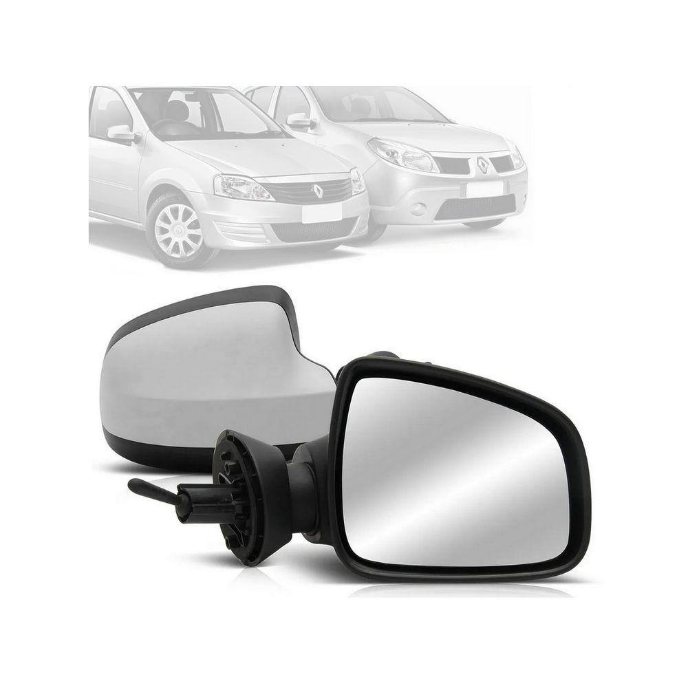 Retrovisor Controle Interno Logan Sandero Duster 09/.. Capa lisa passageiro EB668