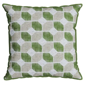 Capa Garden 054 com Cordone 43 Cm X 43 Cm Verde/Bege