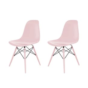 Cadeira para Sala de Jantar Eames Pp Dsw Inj Rosa