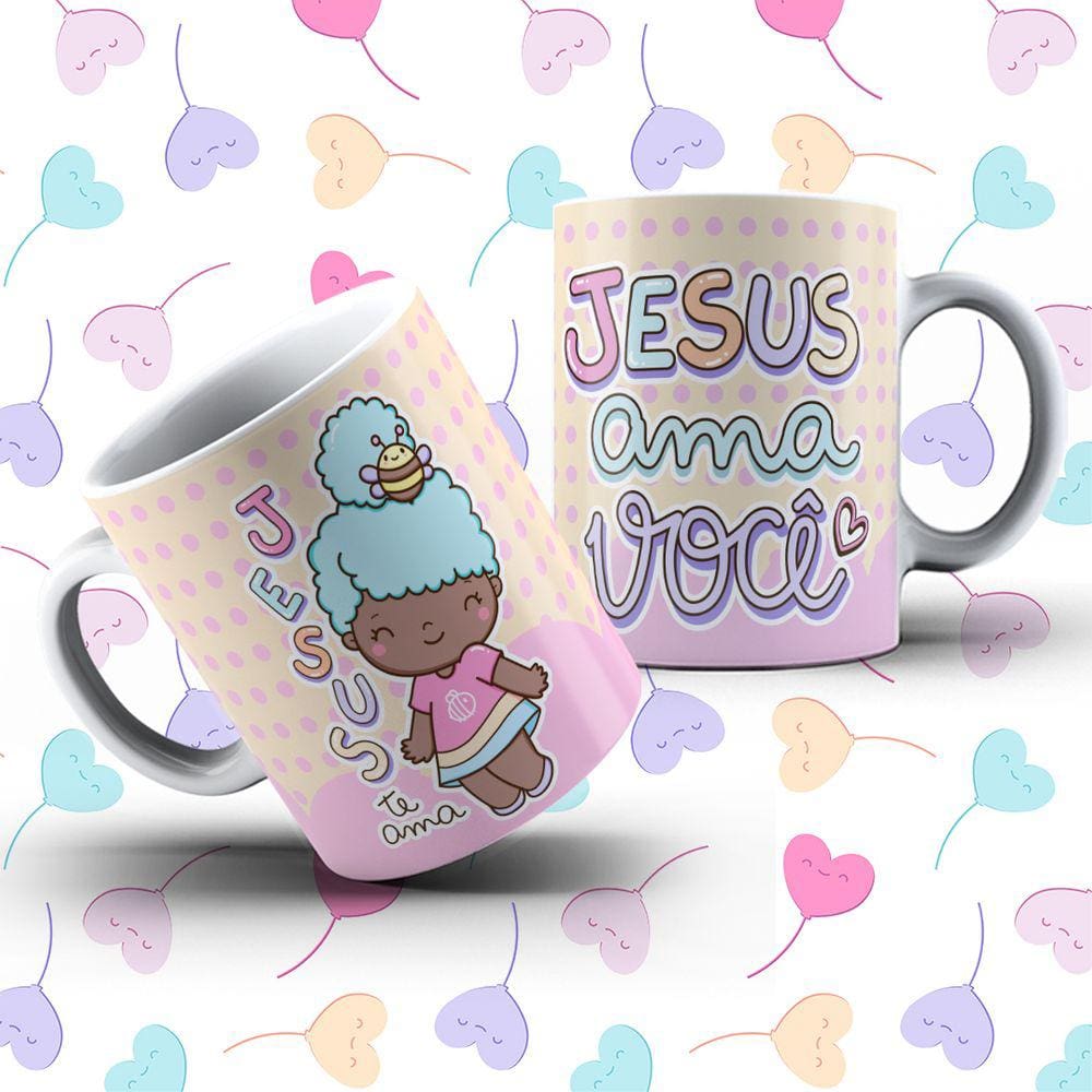Canecas Cristã Jesus Ama Você