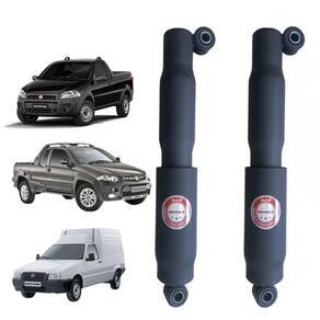 Amortecedor Traseiro Esquerdo+Direito Fiat Strada 1997 A 2010 Kayaba