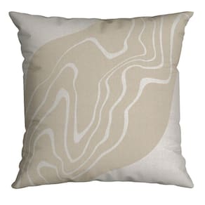 Capa Silk Home 604 43 Cm X 43 Cm Bege / Branca