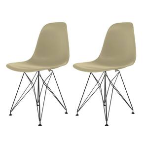 Cadeira para Sala de Jantar Eames Pp Eiffel Cinza