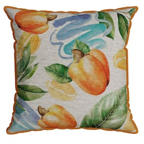 Capa Garden 040 com Cordone 43 Cm X 43 Cm Laranja/Verde