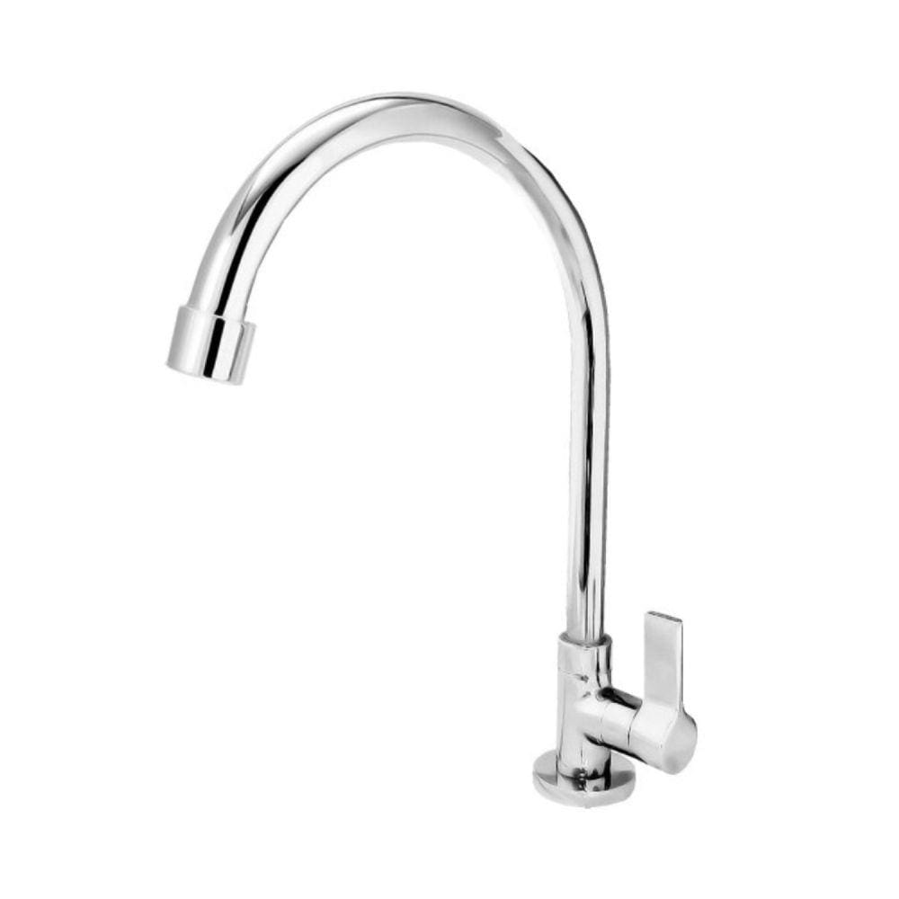 Torneira Banheiro Mesa Bica Alta ¼ Volta 1198 Clean C62 Cromado
