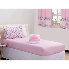 Jogo de Cama Lençol Liso Solteiro Nuvem com Elástico 3 Peças