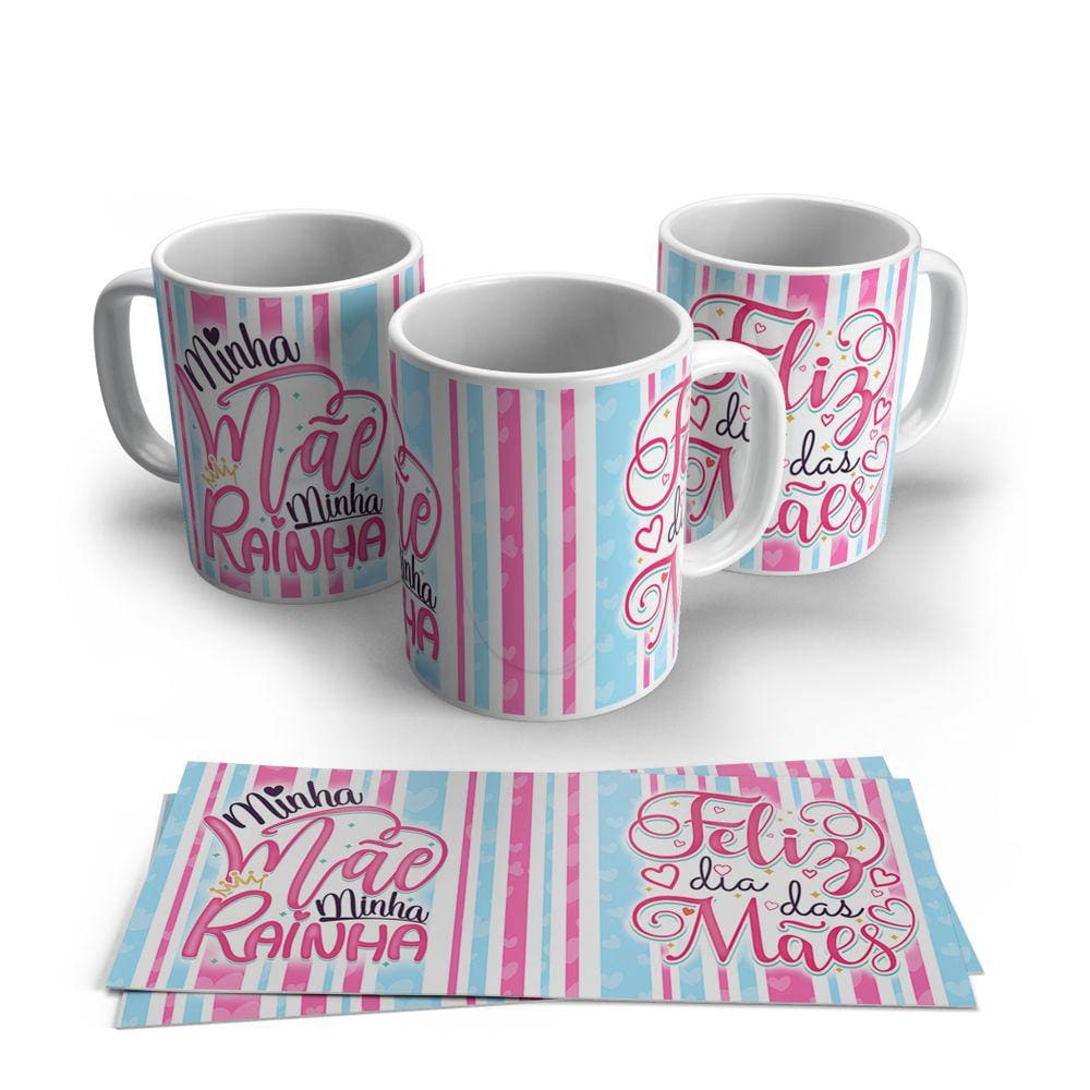 Caneca de Porcelana Dia das Mães modelo 17