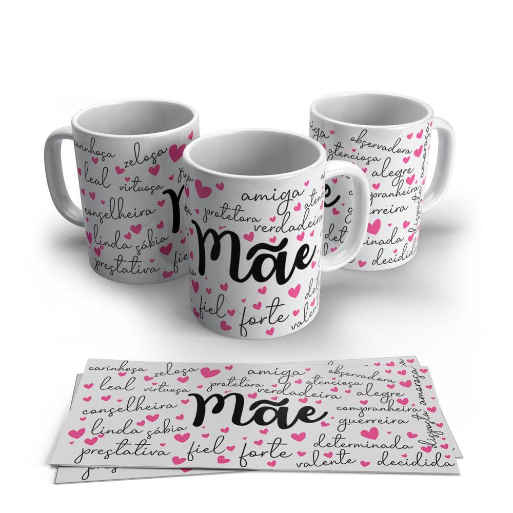 Caneca de Porcelana dia das Mães modelo 22