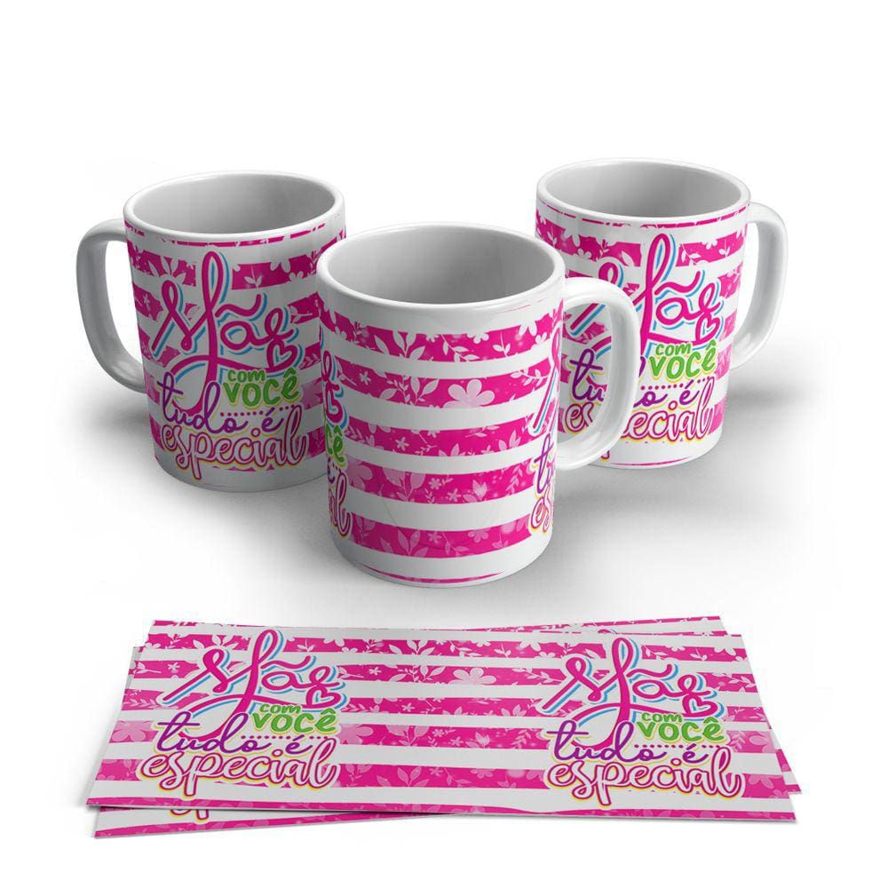 Caneca de Porcelana dia das Mães modelo 24