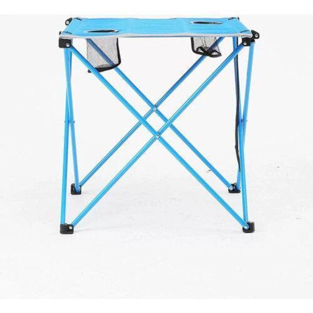Mesa Dobrável Poliéster Com Suporte 51X61X53Cm Camping Praia