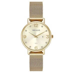 Relógio Seculus Feminino Ref: 77188Lpsvds1 Casual Mesh