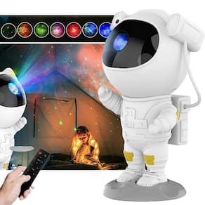 Projetor Estrelas Astronauta Luminária Galáxia Galaxy Light