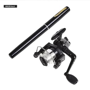 Mini Vara De Pesca Tipo Caneta Pen Com Molinete + Linha
