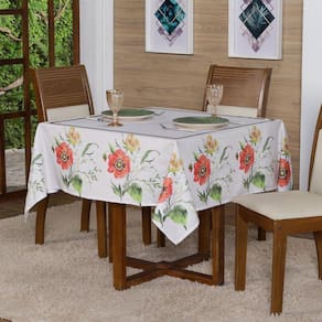 Toalha De Mesa Para 4 Lugares 1,50X1,50 Decorativa