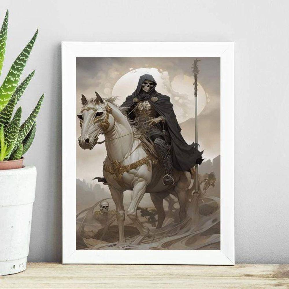 Quadro Cavalheiro Apocalipse 24X18Cm