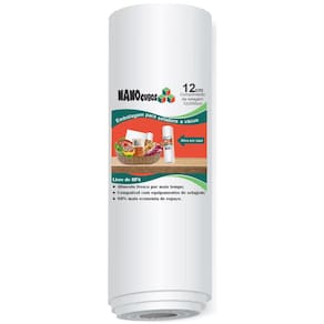 Rolo Nanocubos Com Ranhura 12X500Cm Sacos Seladora A Vácuo