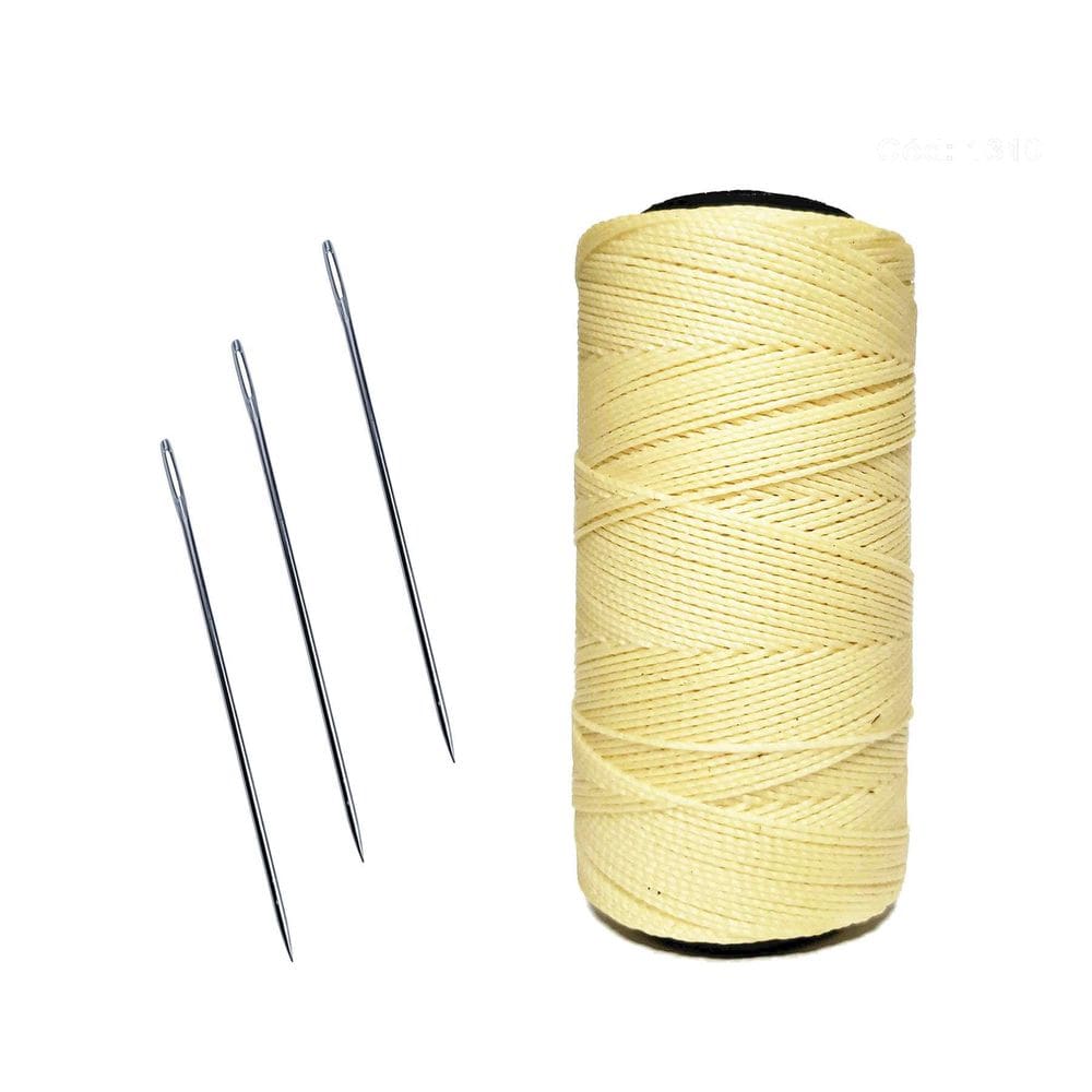 Linha Para Artesanato, Couros, Sapato N04 + 3 Agulhas De Aço