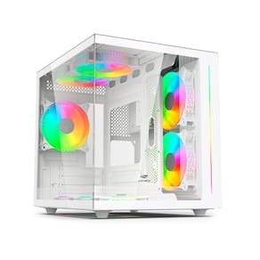 Gabinete Aquarius MT-G810WH Sem Fonte Gaming - C3Tech