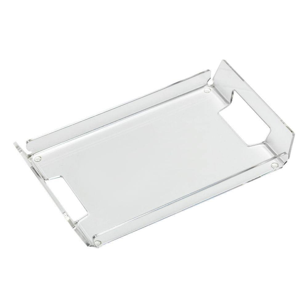 Bandeja Acrílica Transparente Hara Alça Lateral 42x20 Cm