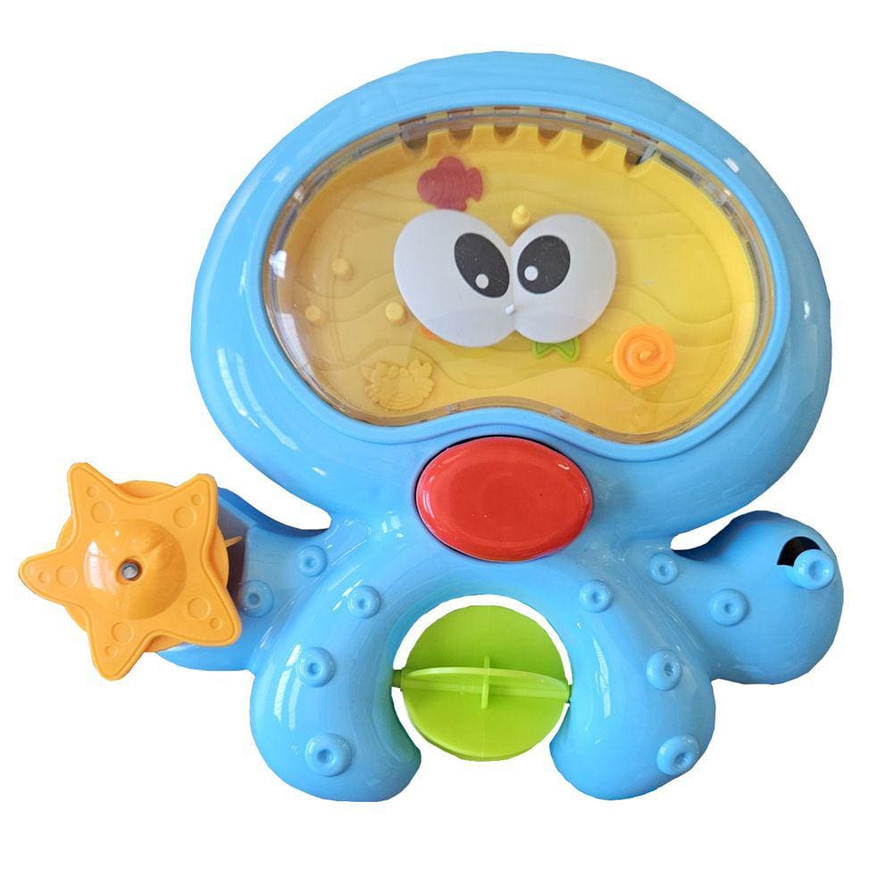 Brinquedo de Bebe Banho Baby Polvo com Ventosas Interativos Polibrinq