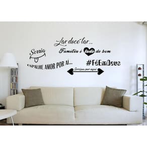 Decoração De Parede Adesivo Com Palavras Motivacional