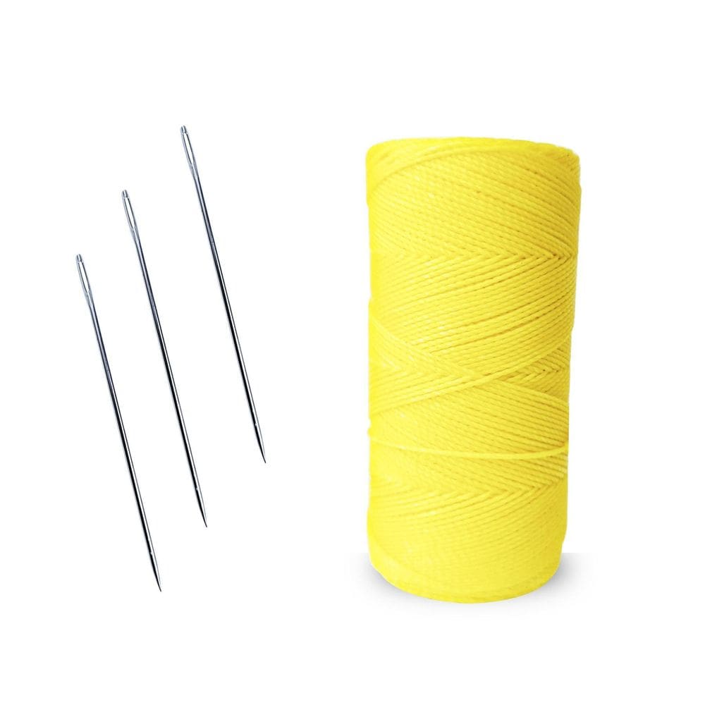 Linha Para Artesanato, Couros, Sapato N04 + 3 Agulhas De Aço