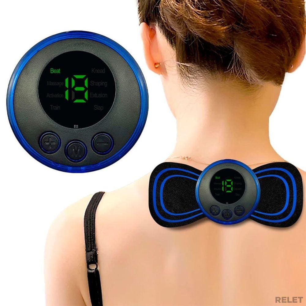 Massageador Portátil Recarregável Dor Costas Pescoço Lombar
