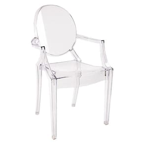 Cadeira com Braço Invisible Louis Ghost Policarbonato Transparente