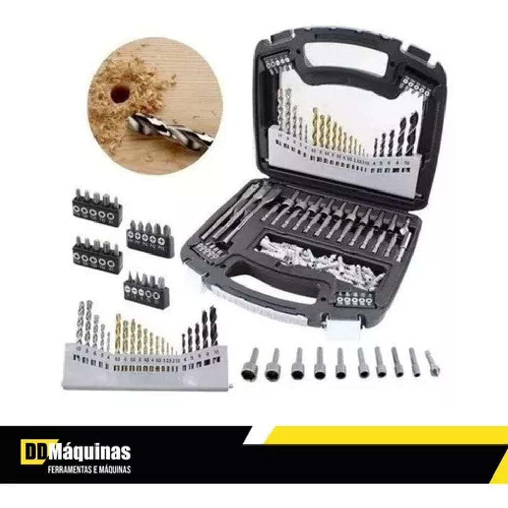 Jogo De Brocas Titanio 128Pcs Fasterr Fst005