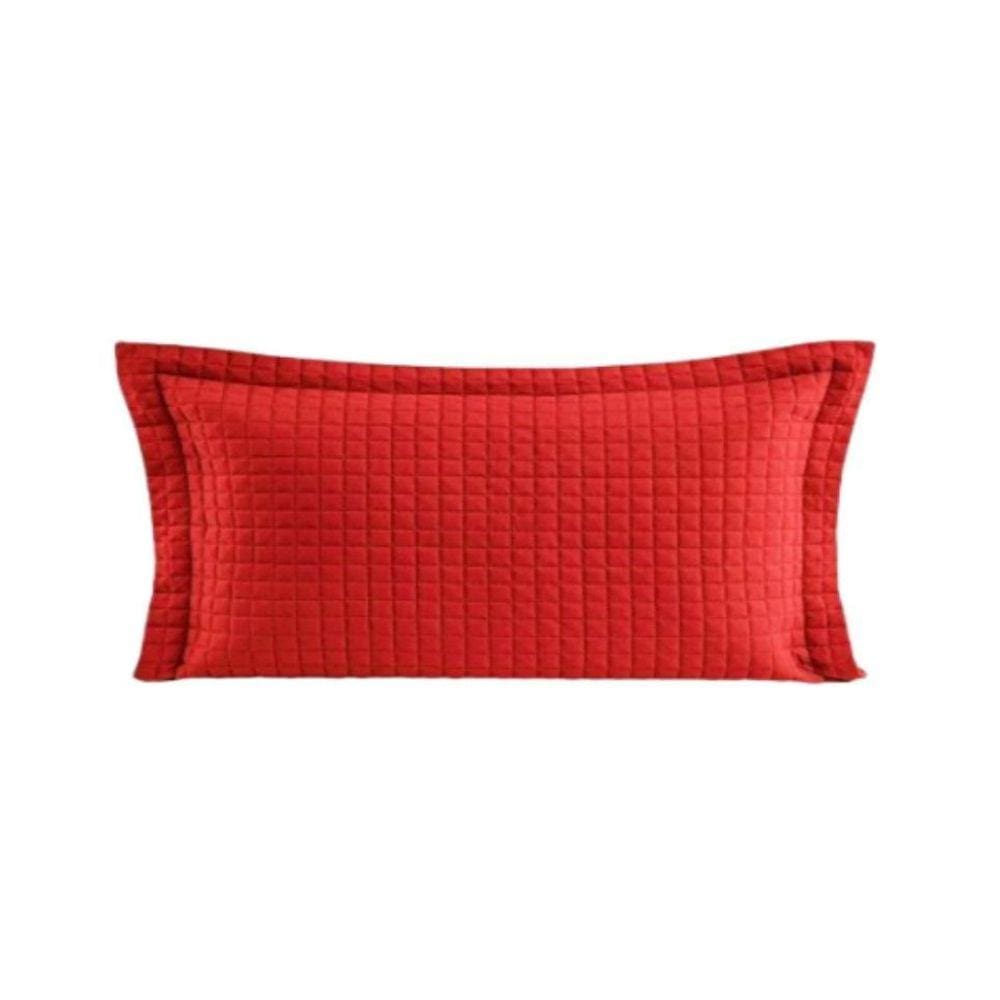 Porta Travesseiro King Plaza 50X90Cm Vermelho Lavive
