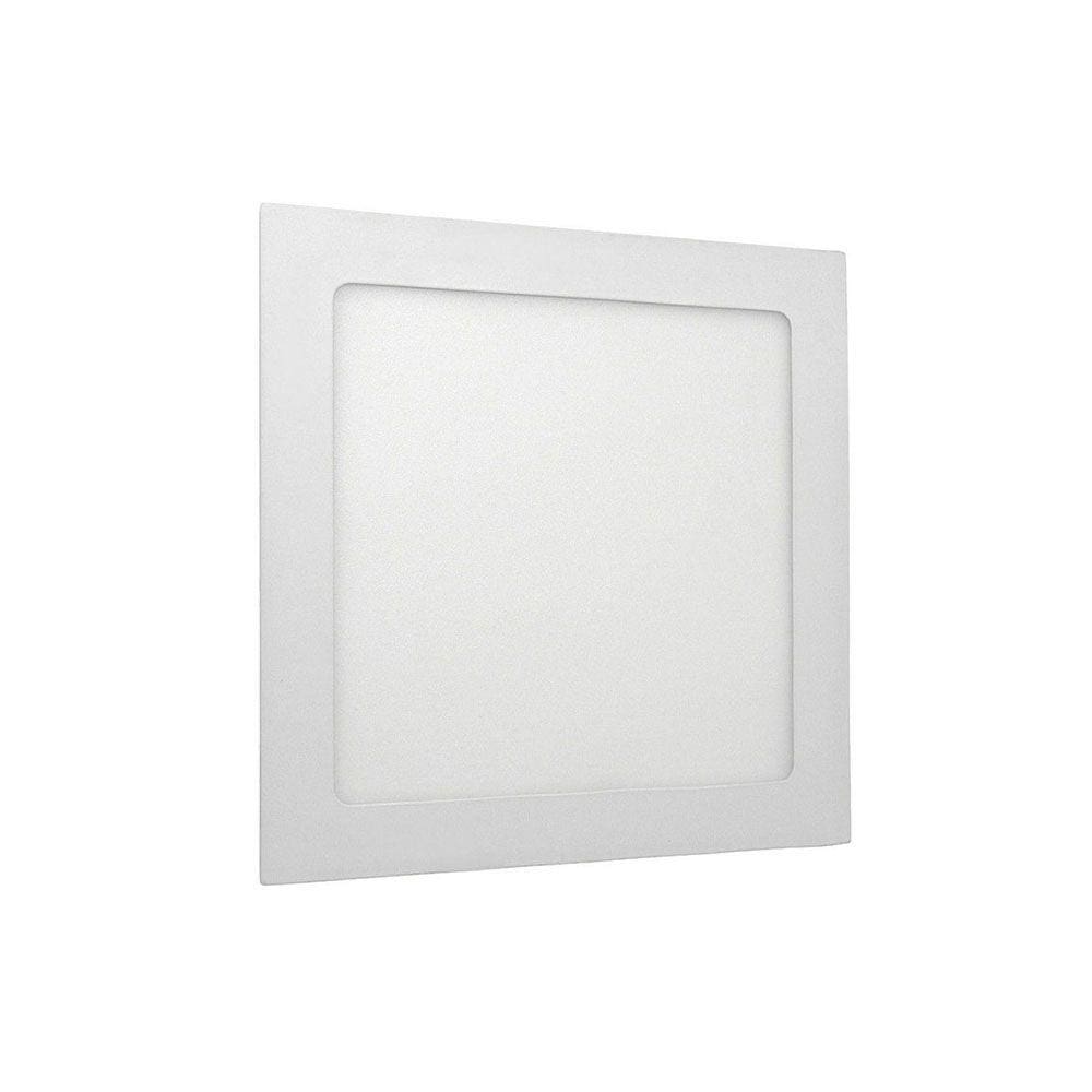 Plafon Painel Led Embutir Quadrado 18w 21X21cm Bivolt 3000K Iluminação