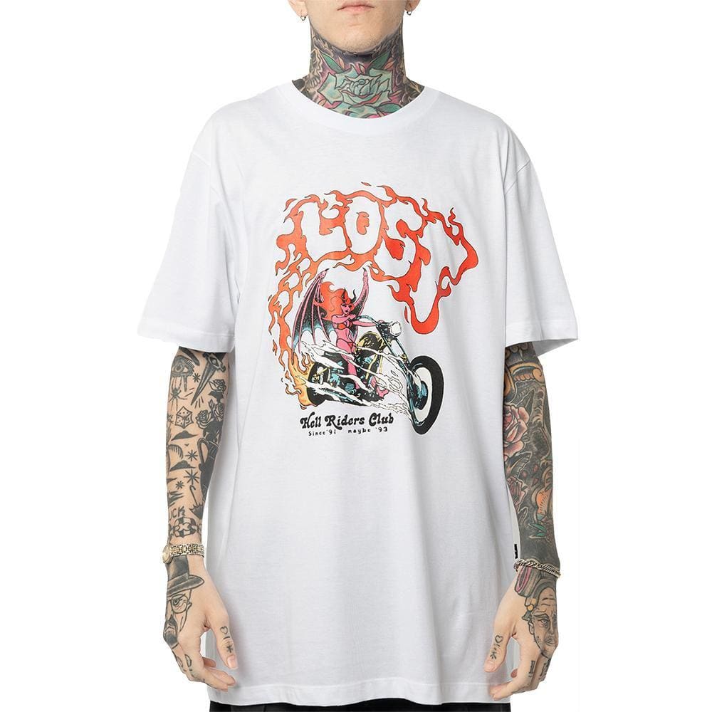 Camiseta Lost Hell Riders WT24 Masculina Branco