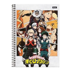 Caderno 1 Matéria 80Fls My Hero Academia Cinza Foroni